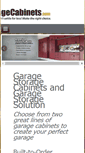 Mobile Screenshot of garagestoragecabinets.com