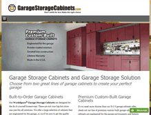 Tablet Screenshot of garagestoragecabinets.com